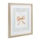 Stupell Industries Chic Bow with Striped Border Framed Print Under Glass, design by PATRICIA PINTO